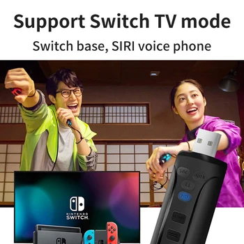 AYINO USB Bluetooth Dongle Adapterį, BT 5.0 Belaidžio Garso Kompiuterio Adapteris AUX 3.5 MM RAC Kabelis aptx HD Garsiakalbis TV Siųstuvas - 