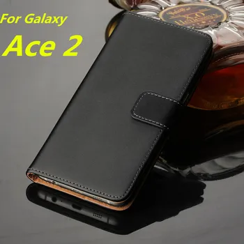 Ace2 piniginės Odinis dėklas, Skirta Samsung Galaxy Ace 2 i8160 atveju Prabanga, Flip Dangtelis) Samsung Ace 2 i8160 kortelės turėtojas dėklas GG - 