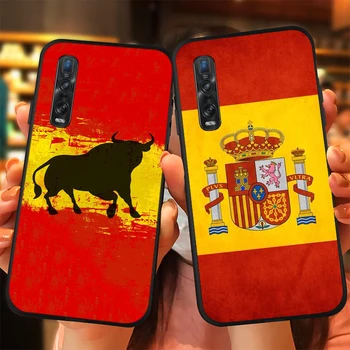 Ispanija ispanijos vėliava KOLEGA Rasti X2 A93 A92 A73 A72 A53 A32 A31 A12 A12E A11X A1K AX7 A5 Neo Pro Black Telefono dėklas - 