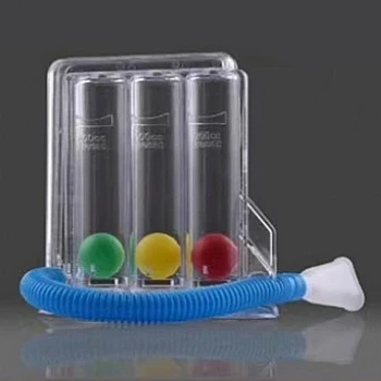 3-Kamuolys Gilus Kvėpavimas Exerciser Plaučių Giliai Įkvėpkite Treneris Paskata Spirometer Spirometrijos Kvėpavimas Matavimo Sistema - 