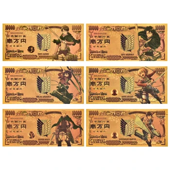 Japanse Anime Ataka Titan Auksą, Sidabrą, Monetų Kolekcionieriams su Monetos Turėtojas Suvenyras, Dovanos, Namų Dekoro Dovana Vaikams Vaikams - 