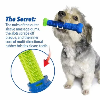 Aukštos Kokybės Gumos Šunelis Dantų Šepetėlį Stick Naminių Reikmenys Šuniuką Kramtyti Žaislas Augintinio Dantų Valymas Įrankius, Šunų Reikmenys Kong Šuns Žaislai - 