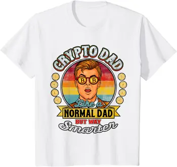 Bitcoin Monetos Miner Kriptografijos HODL Tėtis T-Shirt - 