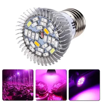 28W E27 LED Gėlių Sėklų Augalų Hydroponic Augti Šviesos Lempos Lemputė Visą Spektrą Šiltnamio efektą sukeliančių Gėlių, Vaisių, Augalų Lempos #20 - 