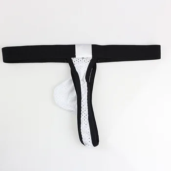 Naujas Vyrų kelnės Sexy G-Strings Nežiūriu Orui Maišelis Trumpas apatinis trikotažas Thong vyriškos apatinės Kelnės Jockstrap - 