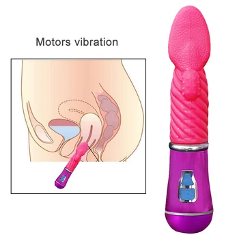 Sekso-Žaislai Mažas Vibratorius, Įkraunamas Wang Massager G-Spot Sukasi Vandeniui Anti Bakterinių Sekso Moterims, 12-Greitis - 