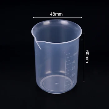 10VNT/Set 50ml Plastiko Matavimo Matavimo Puodelis, Kepimo Stiklinę, Laboratoriniai Reikmenys - 