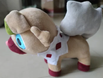 Rockruff pliušinis animacinių filmų lėlės žaislas, minkšti kimštiniai anime šuo gyvūnų Rockruff pliušinis lėlės gera dovana vaikams - 
