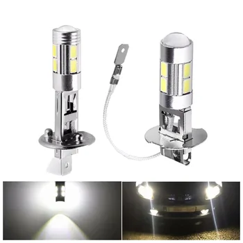 1Pc Automobilių Šviesos H1 H3 10SMD LED Didelės Galios Rūko dieninės Lemputės 5630 5730 Šviesus Auto Lempos Automobilių Aksesuarai Led Rūko Lemputės - 