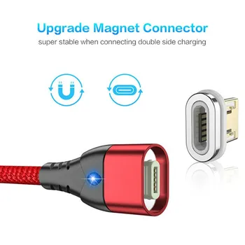 UNIJA 3A greitai magnetinio įkrovimo kabelis, Mikro USB C Tipo USB C Kabelių, Skirtų 