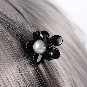 Korėjos temperamentas pearl įrašą korėjos versija, kalnų krištolas juodas elegantiškas plaukų segtukas lankas hairCatch įrašą plaukų aksesuarai Moterims - 