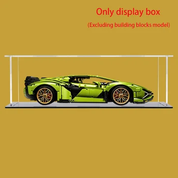 Už 42115 Lamborghini SIAN Žaibo Ekranas Box Skaidri Akrilo Saugojimo Dulkių Dėžutė Kūrimo Bloką Ekranas Doos Modelis Vitrina - 