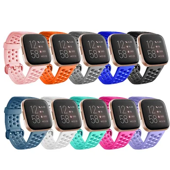 Už Fitbit Versa 2/Versa/Versa Lite Pakeisti Dirželį, Nelaidžius Orui Sporto Silikono Watchband Vyrai Moterys Smartwatch Dirželis - 