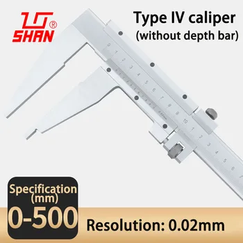 Vernier suportas 0-500 mm 0.02 mm, aukšto tikslumo nerūdijančio plieno vernier slankmatis digital Vidinis ir išorinis skersmuo matavimo įrankis - 