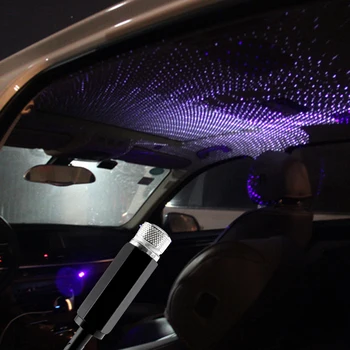 1pcs Mini LED Automobilio Stogo Star Naktį Žibintai Projektoriaus Šviesos Kia Rio K2 K3 K4 K5 Cerato,Siela,Forte,Sportage R,SORENTO,Mohave - 