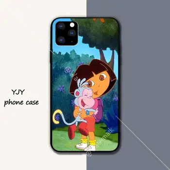 Yinuoda Dora Explorer black soft telefonas case cover for iphone se 2020 6 6s 7 8 plus x xs max xr 11 12 pro max funda - 