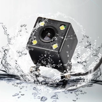 Universalus Automobilių Galinio vaizdo Kameros Vandeniui LED Naktinio Matymo Atsarginės automobilių Stovėjimo aikštelė Atbuline Kamera Plataus Kampo HD spalvotą Vaizdą - 