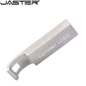 JASTER USB 2.0 metalo 64GB 32GB USB Flash Drive 16GB 4GB Pen Drive USB Stick Metalo Realus Pajėgumas(Per 10vnt Nemokama logo) - 
