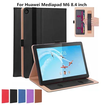 Planšetinio kompiuterio Atveju, Huawei Mediapad M6 8.4 colių 2019 Atveju VRD-AL10 VRD-W10 kokybės Odos Folio Korpuso Dangtelis Mediapad M6 - 