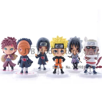 Naruto Pav Anime Veiksmų Uchiha Sasuke Statula Q Versija Modelį, 8cm Hatake Kakashi Itachi Figma Kolekcines, Žaislai Vaikams - 