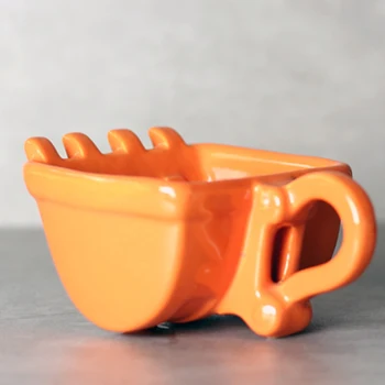 Vieno puodelio ekskavatorių kaušų taurės keista vertus kūrybos juokinga taurės keramikinis puodelis kavinė tortas puodelio arbatos puodelio WF3081413 - 