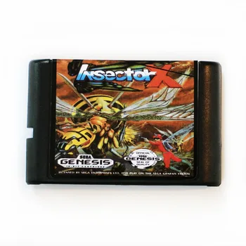 Insector X 16 bitų MD Žaidimo Kortelės Sega Mega Drive, SEGA Genesis - 
