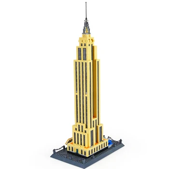 WANGE 5212 Blokai Pasaulyje Garsaus Architektūros Serijos Empire State building iš Žemaičių Juokingi Žaislai Vaikams - 
