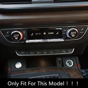 Audi Q5 FY 2018 2019 LHD Nerūdijančio Plieno Interjero Reikmenys, Žiebtuvėliai Blizgančiais Apdailos Lipdukai Automobilio Stiliaus - 