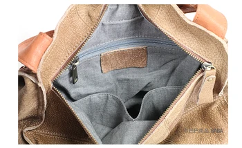2021 naujas retro atsitiktinis gryna oda, nugaros pack Moterų maišelis minkštas odinis krepšys peties neišmes galvos odos trijų tikslas krepšys - 