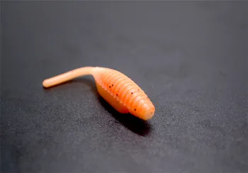 100 vnt 4.5 cm žvejybos grub worm masalas, žvejybos Japonija Shad Swimbaits Jig Galva Minkštas Masalas Skristi Žvejybos Masalas Žvejybos Masalas - 