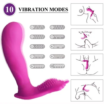 Dėvėti Dildo, Vibratoriai Sekso Žaislas Moterims Orgazmas Masturbator G Spot Clit Skatinti Nuotolinio Valdymo Kelnaitės Vibratoriai Suaugusiųjų Sekso Žaislai - 