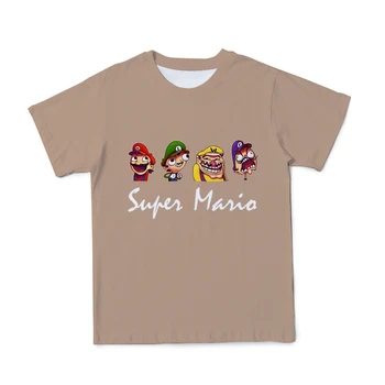 2021 Karšto Pardavimo Super Mario 3D Spausdinimo Serijos Marškinėlius Berniukų Ir Mergaičių Animacinių Kvėpuojantis Marškinėlius Aukštos Kokybės Orui Viršuje 110-6XL - 
