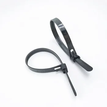 100vnt Releasable nailono kabelis ties5*200mm 8*150/200/250/300mm prarasti slipknot kaklaraištis daugkartinio naudojimo pakuotės Plastikinės Zip Kaklaraištis wrap Dirželis - 