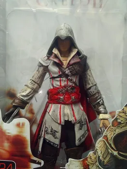 NECA Veiksmų Skaičius, Assassin ' s Creed 2, 2 Kartos Ezio Balta Creed 7 colių Kilnojamojo Lėlės Modelis Žaislų Kolekcija Dovana - 
