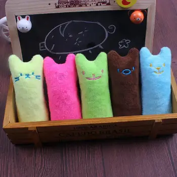 Naminių Kačių Kramtyti Žaislas Naminių Reikmenys Trumpas Pliušinis Catinp Žaislas Katė Tiekimo Pet Produkto Juokingas Interaktyvus Dantų Šlifavimo Minkštos Kempinės Žaislas - 