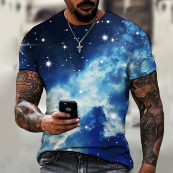 Nauja Erdvė, Galaxy Planetą Visatoje 3D atspausdintas Vaikų marškinėliai vaikams Sky Star 3D atspausdintas kietas viršūnes berniukų, mergaičių mados streetwear - 