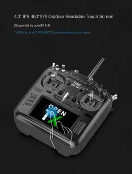 RC Modelio RadioKing TX18S/Lite Hall Jutiklis kardaniniai šarnyrai, 2.4 G 16CH Multi-protocol RF Sistema OpenTX Siųstuvas RC Drone TX18S Lite - 