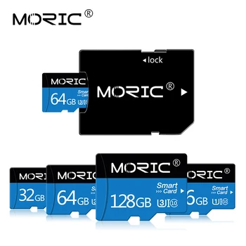 10 klasė Micro SD kortele 128 gb Atmintis/TF kortelė cartao memoria de sd kortelė 4GB 8GB 16GB 32gb 64gb 256 gb su Free adapteris 2020 m. - 