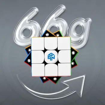 Naujas GAN 356 Oro 3x3 M Magnetinių magic cube Profissional Konkurencijos greitis kubas 3x3x3 Įspūdį cubo magico GAN356 oro M GAN 356 Kubas - 