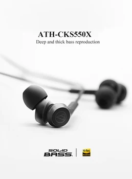Originalus Audio Technica ATH-CKS550X Laidinis Garso Hifi Bass In-Ear Ausinės, Triukšmo Panaikinimo Ausines - 