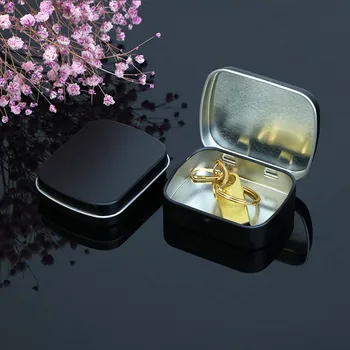 10 Aukso, Sidabro, Juodo Metalo Skardos Laikymo Dėžutė Kosmetikos Butelis Organizatorius Atveju Naujovė Namų Ūkių Vestuvių Saldainių Dėžutė Namų Saugojimas - 