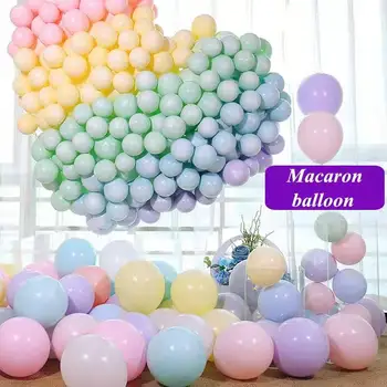 10vnt 10inch Macaron Latekso balionas creative vestuvių šventės dekoracija gimtadienio Dekoratyvinis balionai - 