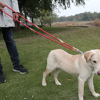 Šuo Pavadėlio Balnai Šuo Walker Šunims, du kartus Pavadėlio laisvų Rankų Diržas Šunims Vaikščioti Daugiafunkcinis Grandinės Naminių Reikmenys Diržas - 