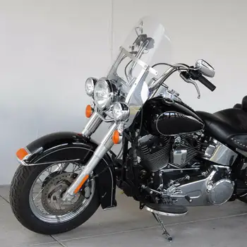 Motociklo Priekinio stiklo priekinio, galinio Stiklo Už Harley Heritage Softail Klasikinis FLSTC 2000-2017 Softail Slim S Riebalų Berniukas CVO Deluxe Aišku - 