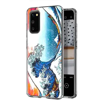 Soft Case for Samsung Galaxy S20 FE S20+ S20 Ultra 5G A51 A71 A21s A50 A70 M51 M31 M21 A10 A30 Padengti Hokusai Didelis Banga - 