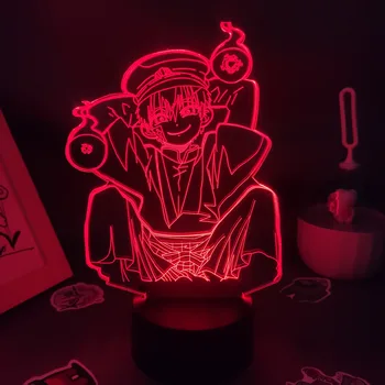 Tualetas Privalo Hanako Kun Anime Pav Yugi Amane 3D Led Naktinis Apšvietimas RGB Kietas Dovana Draugui Lavos Lempa Miegamasis Stalo Dekoro Manga - 