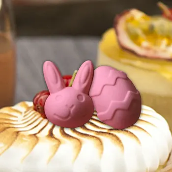 Kepimo Formą Easter Bunny Kiaušinių Silikono Minkštas Pelėsių Šokolado Ledo Liejimo Formos Dėklas Virtuvės Accessoeis Bakeware Tortas Slapukas Želė Pelėsių - 