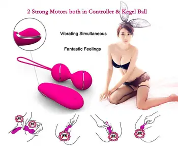 Kegel vaginos kamuoliukų vibratorius pradedantiesiems nuotolinio valdymo geiša kamuolius 7speeds naudotis tightenling makšties kamuolys moterų sekso žaislas - 