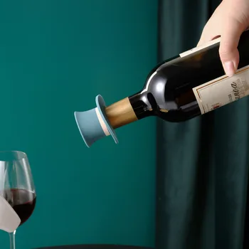 Kūrybos silikono vyno kamščiu namų vyno butelio kamštis vyno, šampano kamštis vyno butelio dangtelio sandarinimo kamštį užsienio vyno - 