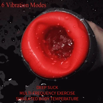 Smart Masturbator Blowjob Vibratorius 3 in 1 OLED Ekranas Suaugusiųjų Vyrų Penio Čiulpimo Šildymo Vibracija, Masturbacija, Oralinis Seksas Taurės Žaislai - 